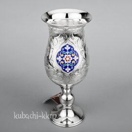Серебряный фужер с эмалью - Ф116