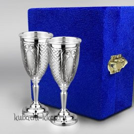 Набор из двух рюмок на высокой ножке - р078-2