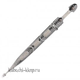 Серебряный кинжал с вставками кости - кн37