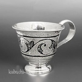 Кофейная чашка из серебра 875 пробы - Ч022