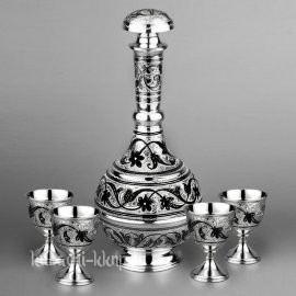 Водочный набор из серебра 