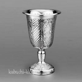 Серебряный оригинальный  бокал «Ромб», 160 мл - бк040