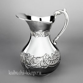 Серебряный кувшин «Узор» для воды - кв07