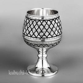 Серебряный бокал «Сетка» - бк006