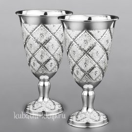 Набор серебряных бокалов 