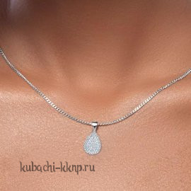 Крупная подвеска на шею капля - подв964