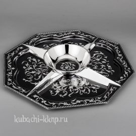 Серебряная менажница «Грация» - мн02