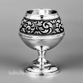 Серебряный бокал для виски или коньяка 