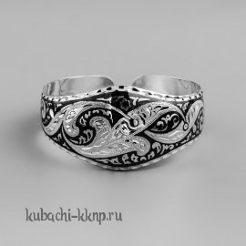 Браслет серебряный черненный 