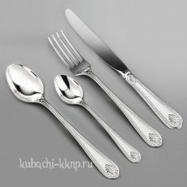 Столовый набор на одну персону из серебра 925 пробы 