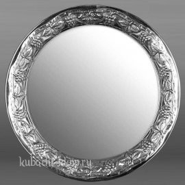 Поднос «Виноград» из серебра 925 пробы - пдн0010