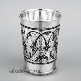 Высокий серебряный стакан  - СТ121