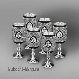 Набор серебряных бокалов «Эксклюзив» - нф020