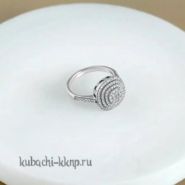 Кольцо с россыпью камней дорожка серебро 925 - як8