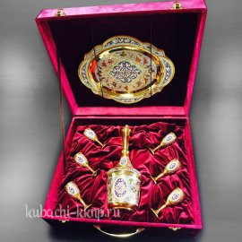 Оригинальный серебряный водочный набор  - вс01