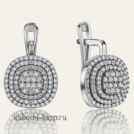 Серьги из серебра 925 от Кубачинского ювелирного комбината - яс8