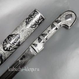 Авторская шашка из серебра 