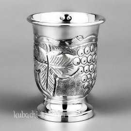 Себряная стопка «Виноград» большая - стп036