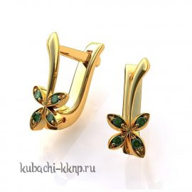 Золотые серьги 
