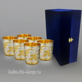 Набор серебряных стаканов 
