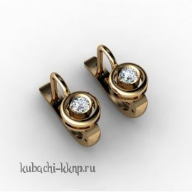 Золотые серьги 