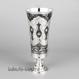 Серебряный кубок с красивым орнаментом, 0,42 л - кб012