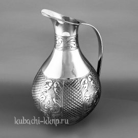 Серебряный кувшин с узким горлышком - КВ206
