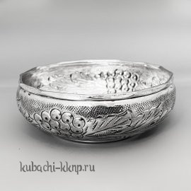 Серебряная конфетница с испанским орнаментом - КФ204