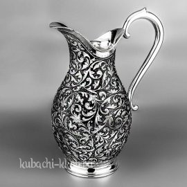 Кубачинский серебряный кувшин для воды 