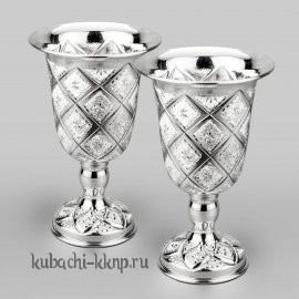 Набор серебряных бокалов для вина 