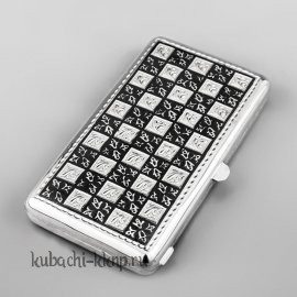 Портсигар из серебра - пдс033у