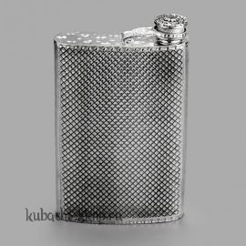 Серебряная фляжка с откидной крышкой 