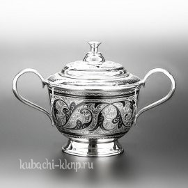 Сахарница из серебра - кф00053