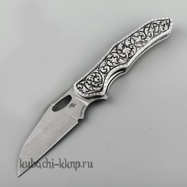 Выкидной серебряный нож в подарок другу - кн29