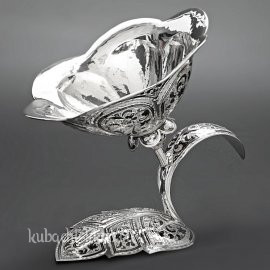 Серебряная авторская конфетница ручной работы 