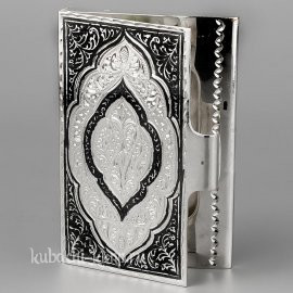 Серебряная визитница - vzt017