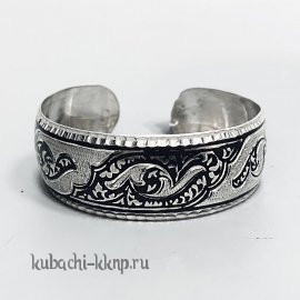 Браслет серебряный с чернением 