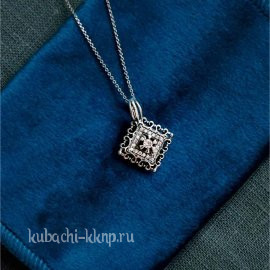 Подвеска на шею серебро 925 кубачи - подв255