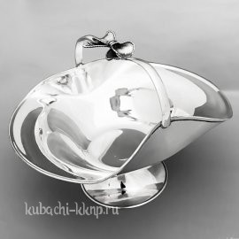 Большая серебряная конфетница 