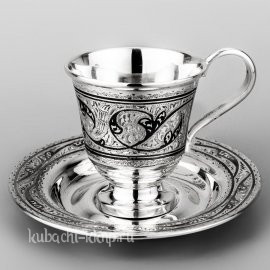 Серебряная чашка для кофе - чп020