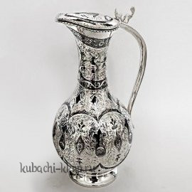 Серебряный графин для воды с крышкой - кв147