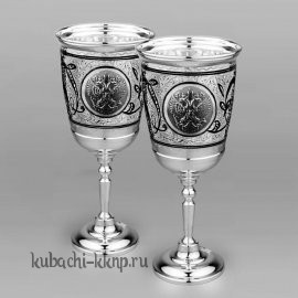 Пара фужеров из серебра 