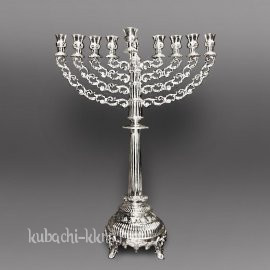 Высокий серебряный подсвечник  - пдс04