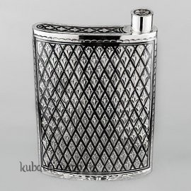 Фляга серебряная «Сетка» - фл071