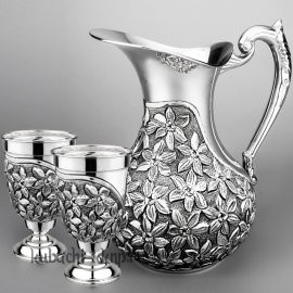 Набор воды из серебра 925 пробы 