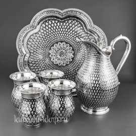 Серебряный набор для воды - ндв002