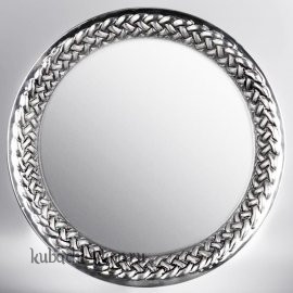 Поднос «Косичка» серебряный - пдн009