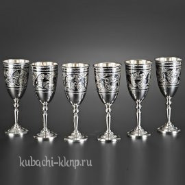 Серебряный набор рюмок  - нр01