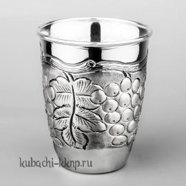 Стакан «Виноград» из серебра 925 пробы - ст078