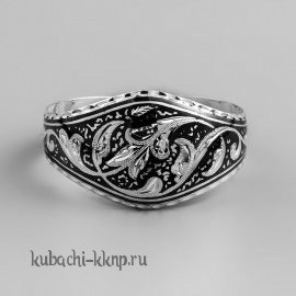 Серебряный браслет Кубачи с узором - БР97